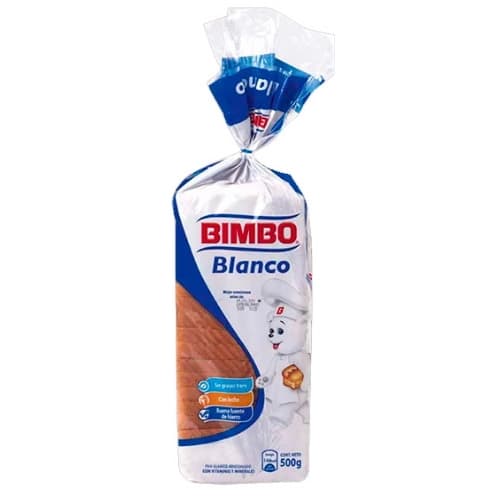 Pan Blanco Bimbo 535g